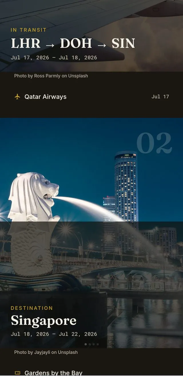 A published brochure stop page